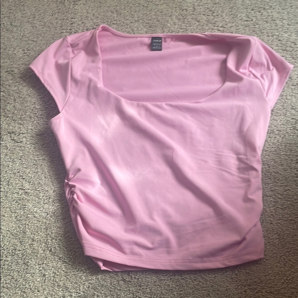 Pink Cap Sleeve Top